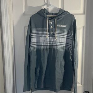 Men's Light Blue Hoodie Shirt (Ole Red)